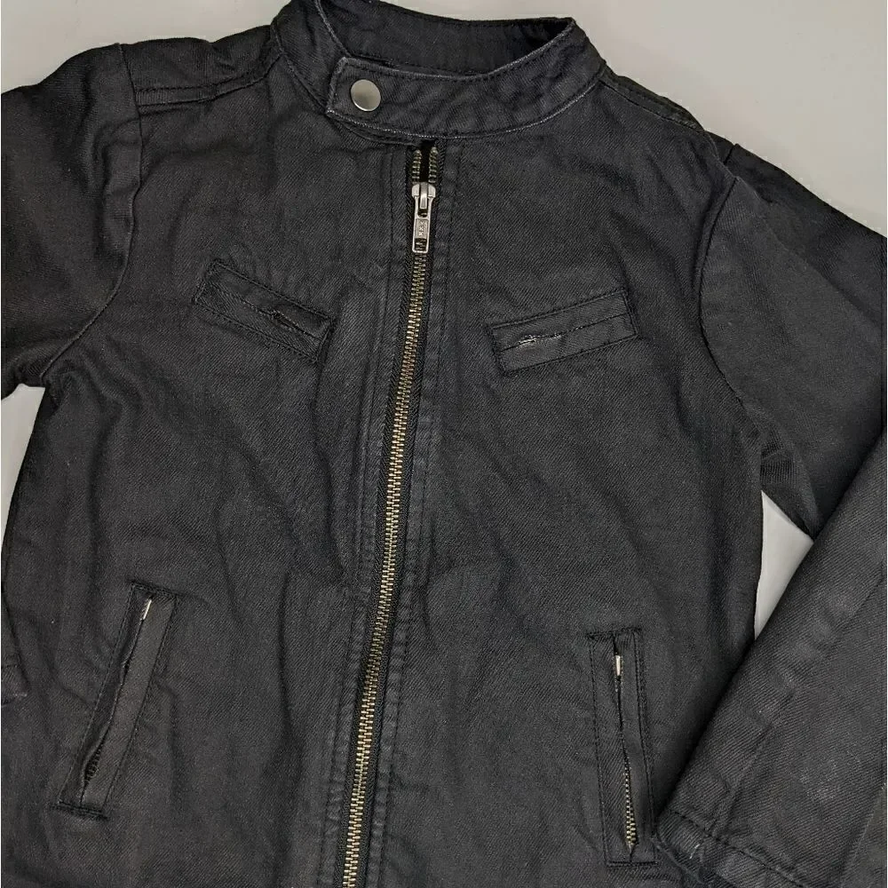 Art Class Black Zip Moto Jacket size XS